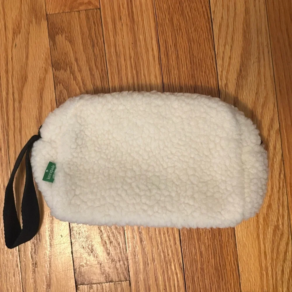 Kate Spade Sherpa Pouch with Black Strap - Picture 3 of 7